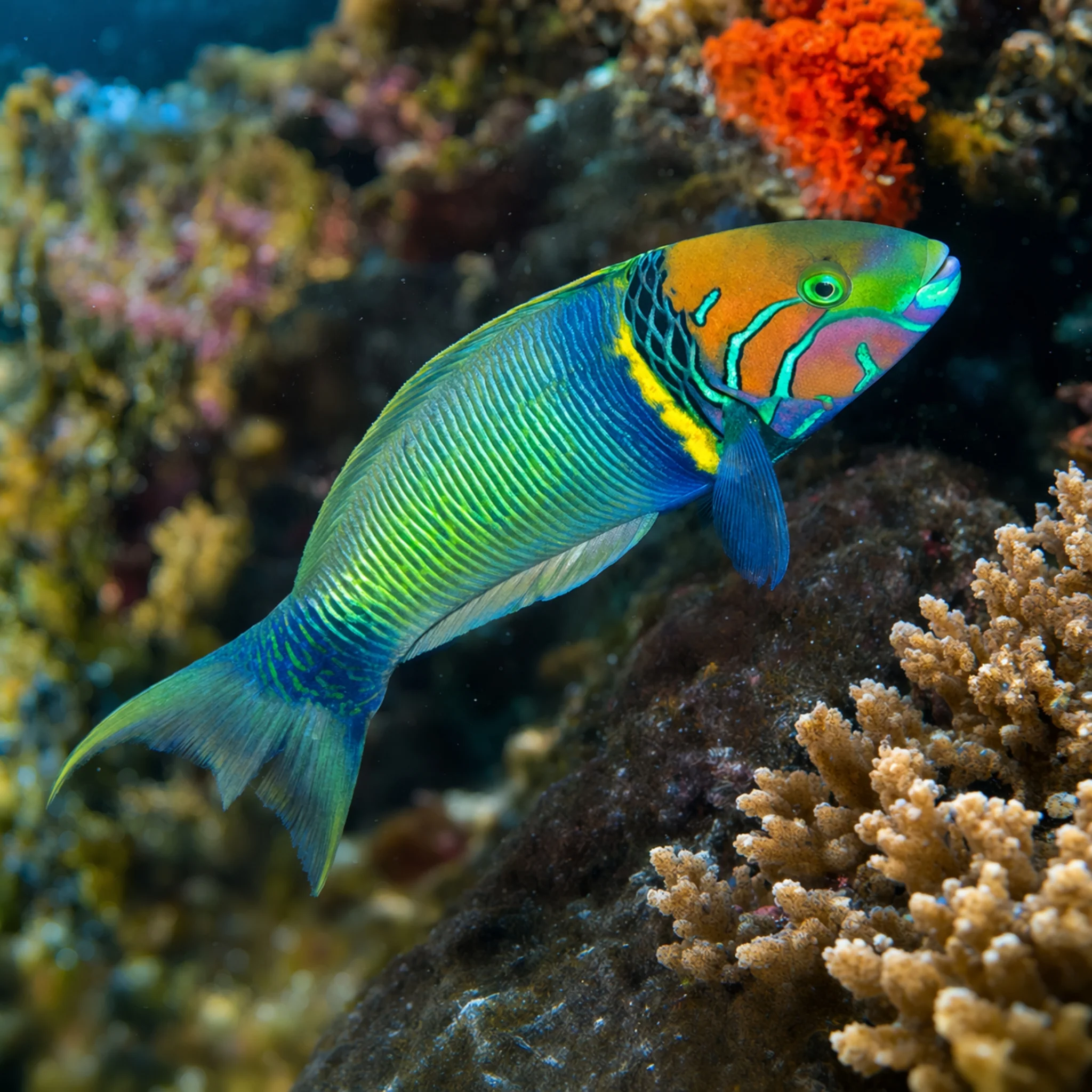 Goldbar Wrasse - Thalassoma hebraicum