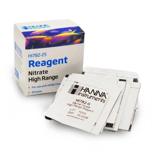 Hanna Marine Nitrate HR handheld Colorimeter Reagents (HI-782-25)