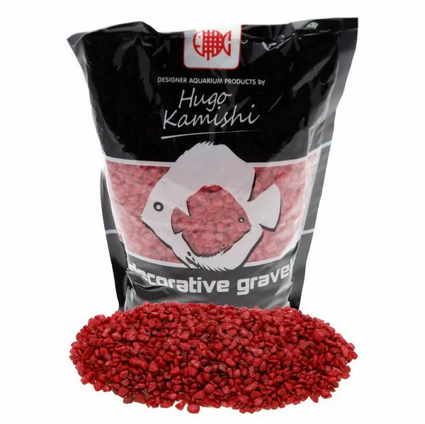 Hugo Kamishi Red Kurenai Medium Grade Aquarium Gravel 2kg - Image 2