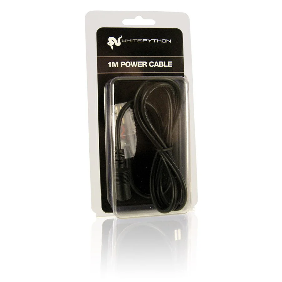 White PythonLED Power Cable 100cm