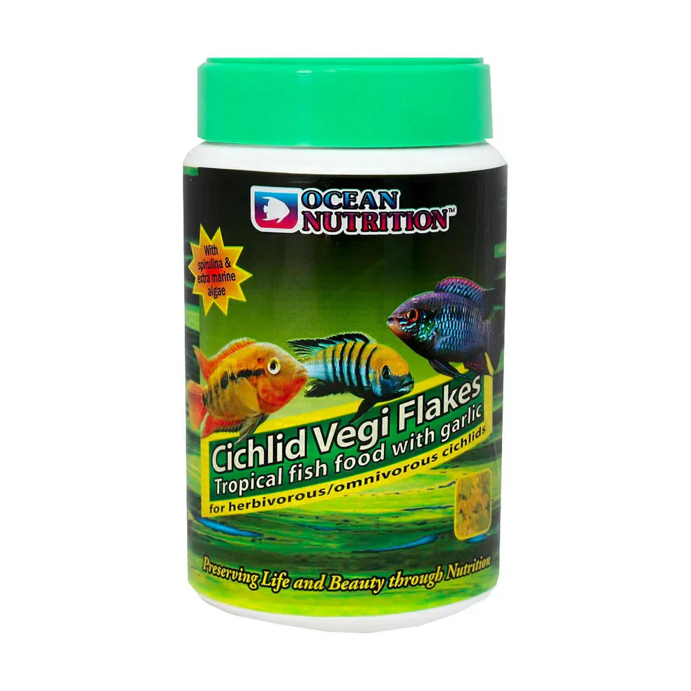 Ocean Nutrition Cichlid Vegi Flakes 71g (With Garlic)