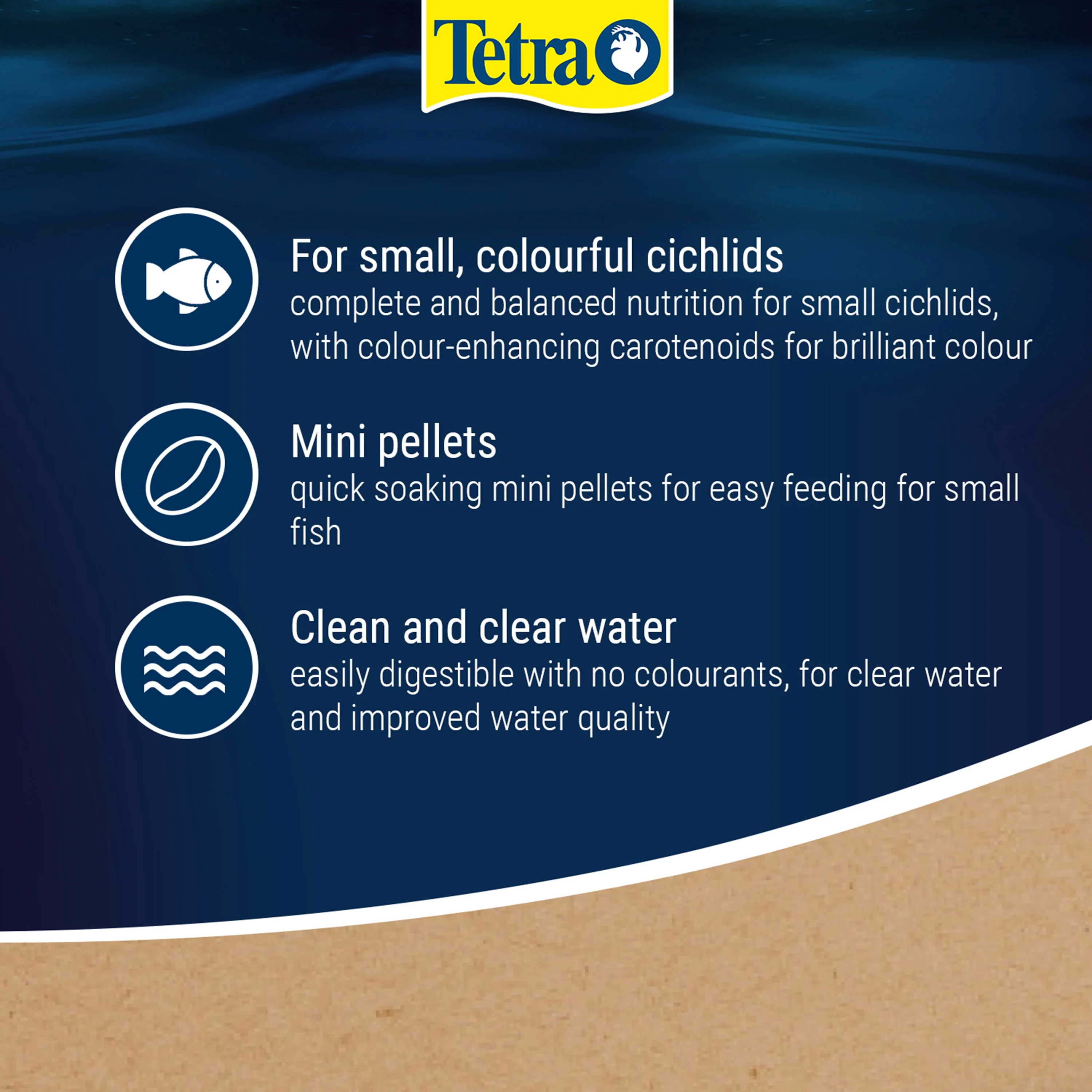 Tetra Cichlid Colour Mini Pellets 170g 500ml - Image 4