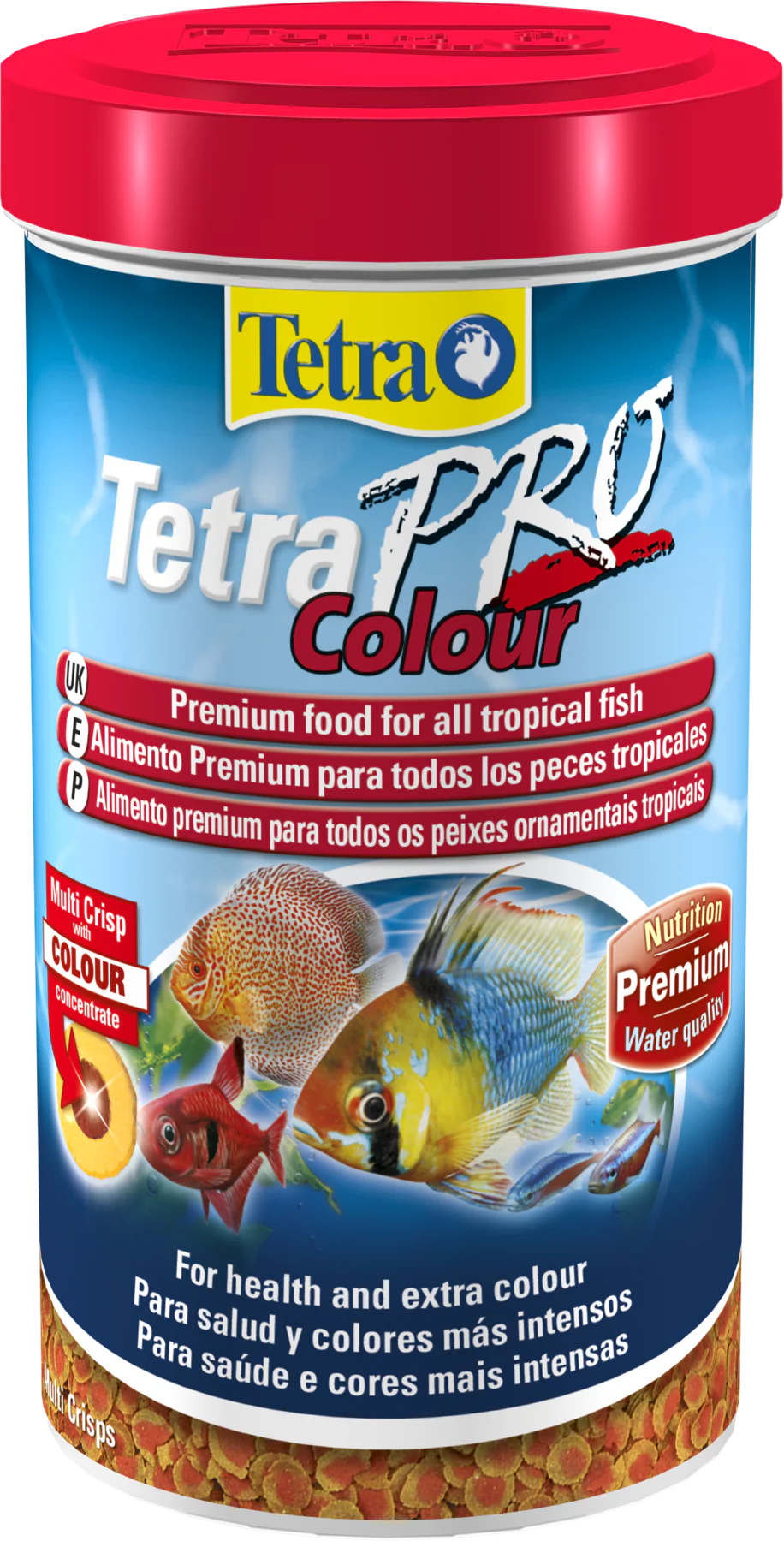 TetraPro Colour - Multi-Crisps Fish Food For Tropical Fish 250ml/55g