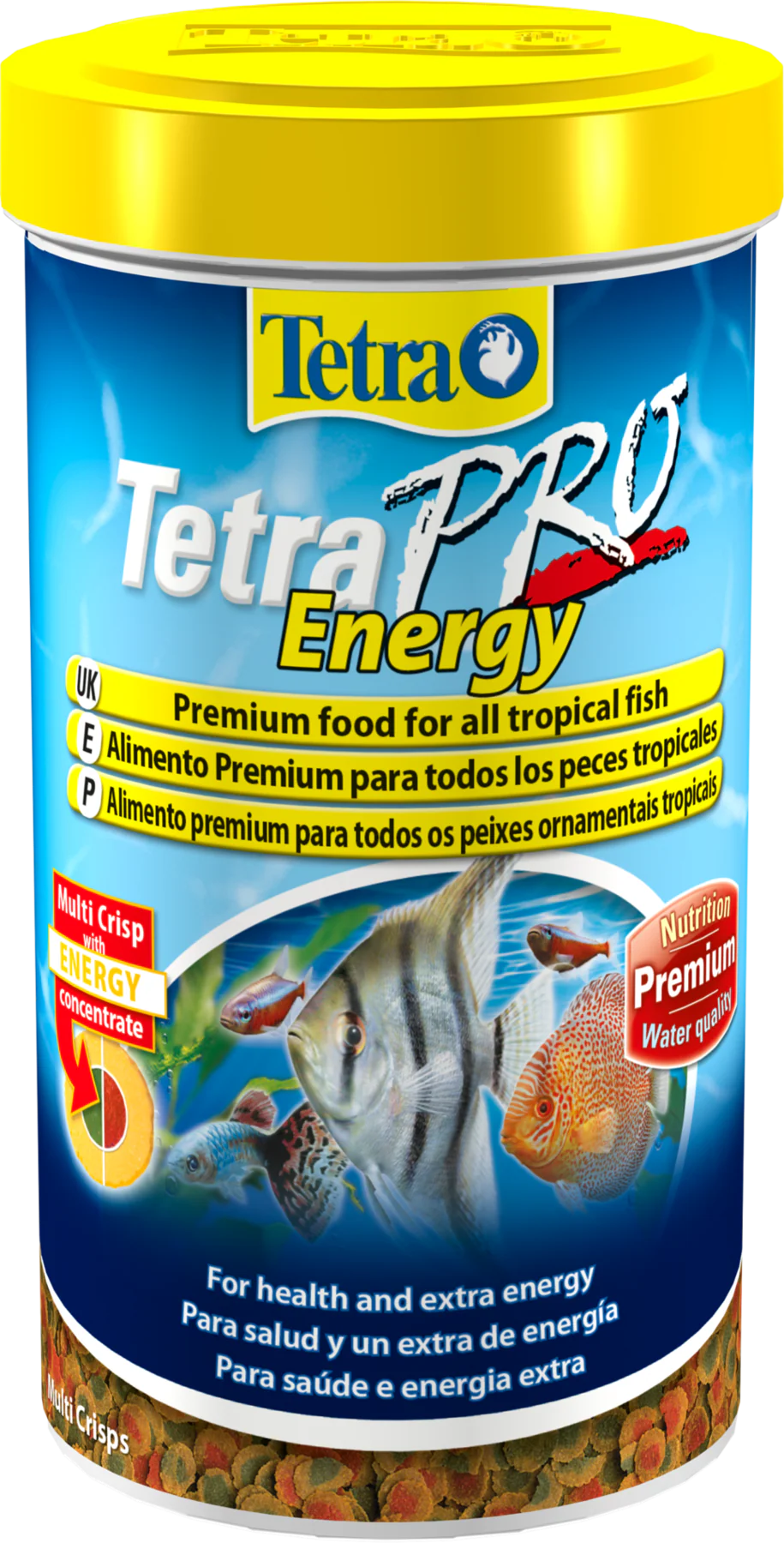 TetraPro Energy - Multi-Crisps Fish Food For Tropical Fish 500ml/110g